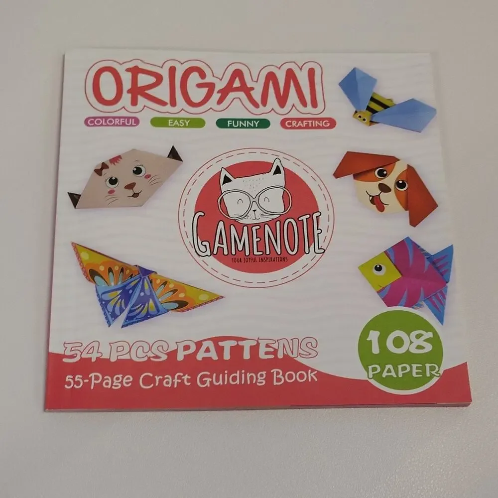 Gamenote HR ZZ54 Origami Kit 108 Sheets 54 Patterns Double Sided Vivid